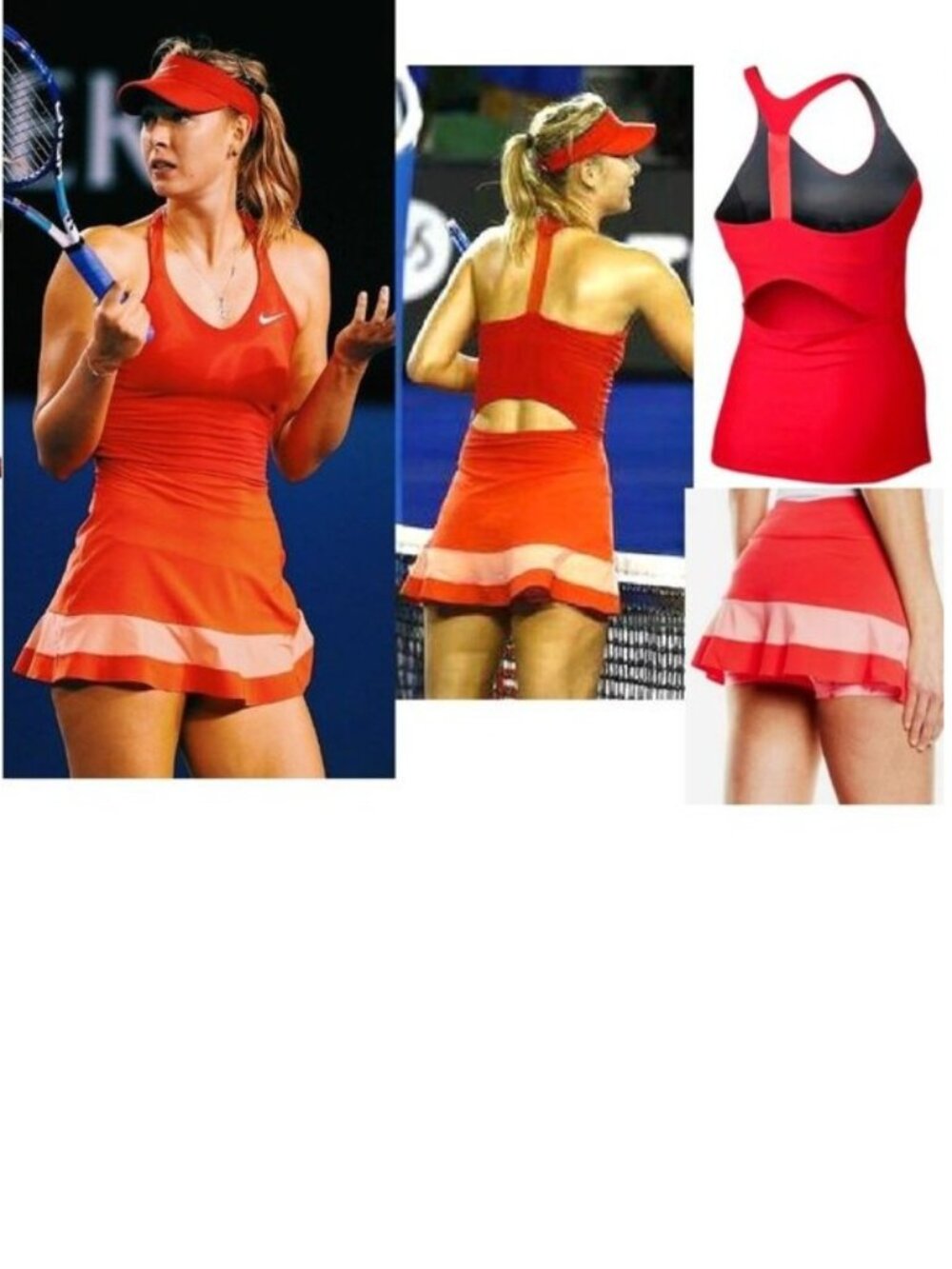 Nwt Nike Maria Sharapova Tennis OUTFIT SET : Skirt Skort (S) & Tank Top (M)